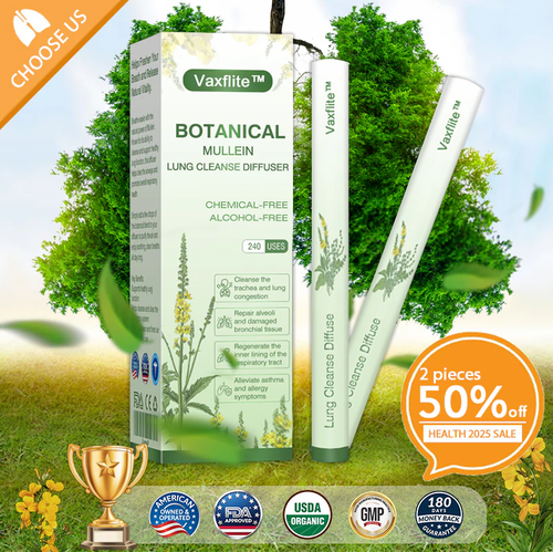 (⏰ Final 3 Hours Only – 30% OFF! 🔥)💖Vaxflite™ Botanical Mullein Lung Cleanse Diffuser✅US Owned and Operated（FZ）